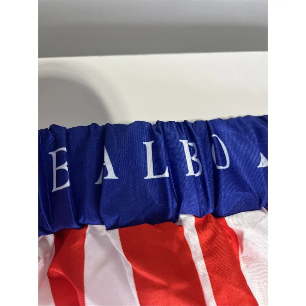 Rocky Balboa Boxer Costume Cosplay Kids Medium Shorts Robe Gloves Movie Boxing